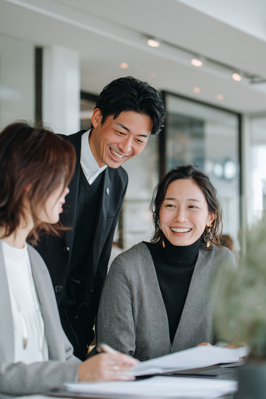 Business Meeting in Modern Office